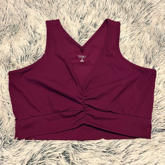 Torrid TRU Performance Rib Ruched Active Sports bra - Picture 3 of 7